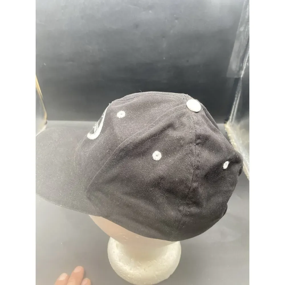 Vtg Scion Black Baseball Cap Hook& Loop Back Hat One Size Fits Most